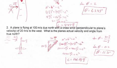 Relative Velocity Worksheet Answers