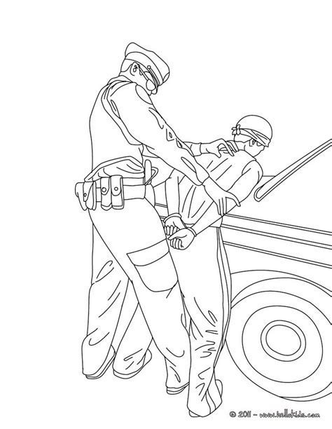 Click on any of the police officer coloring pages below to see the full coloring page. policeman arresting a thief coloring page (With images ...