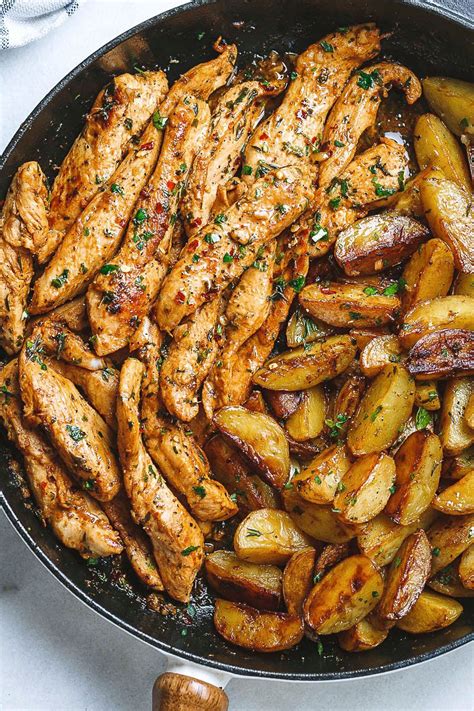 Try these chicken recipes, too: Garlic Butter Chicken and Potatoes Skillet in 2020 ...