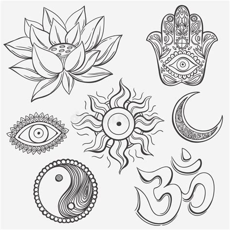 Spiritual Symbols Stock Vector Illustration Of Amulet 51871161