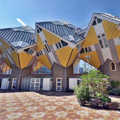 Cube Houses In Rotterdam Netherlands May 2016 Rotterdam Cubehouses