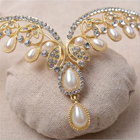 oriental princess headbands pearl tiara arabesque life