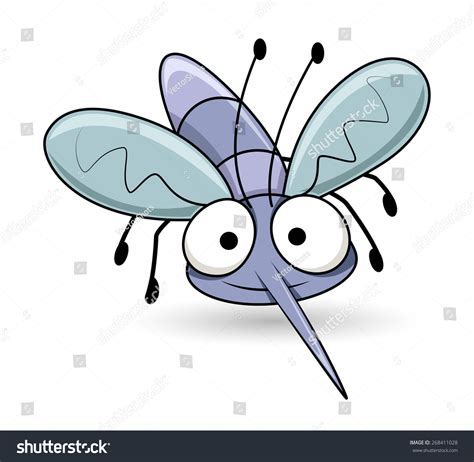 Cartoon Funny Mosquito Stock Vector 268411028 Shutterstock