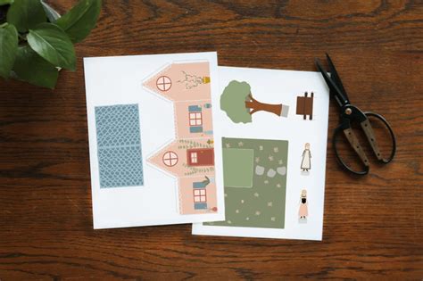 Paper Doll House Printable Craft Kit Etsy
