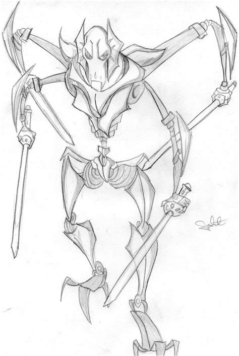 General Grievous Coloring Pages Printable Coloring Home Motherhood