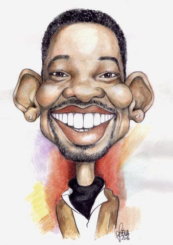 Will Smith Funny Caricatures Celebrity Caricatures Realistic Drawings