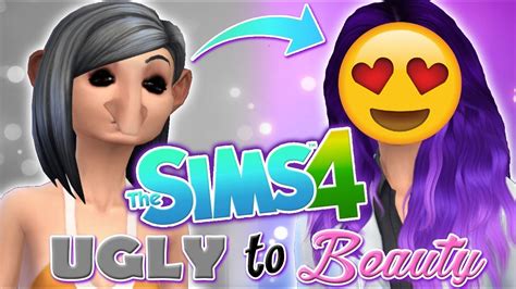 The Sims 4 Ugly To Beauty Challenge Cas Youtube