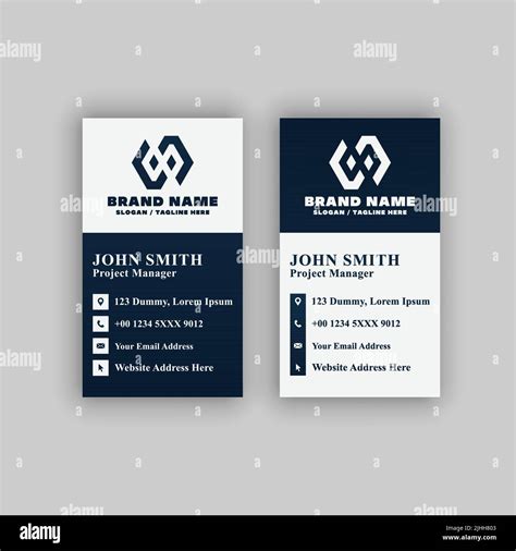 Simple Business Card Template Editable Resizable Vector Illustration