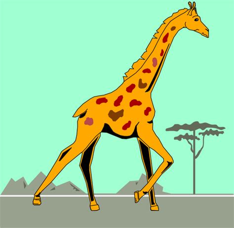 Cartoon Giraffe Vector Image Public Domain Vectors