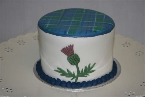 Tartan Thistle Cake