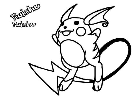 Pikachu Con Raichu Para Colorear Imprimir E Dibujar Coloringonlycom