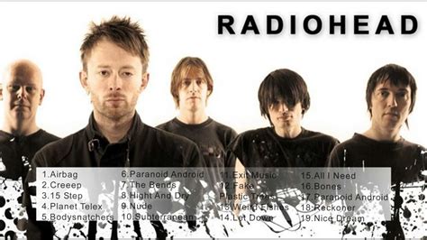 Radiohead Best Songs Radiohead Greatest Hits Radiohead Top Songs