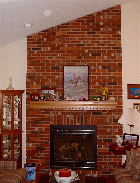 ugly red brick fireplace | Laurel Home
