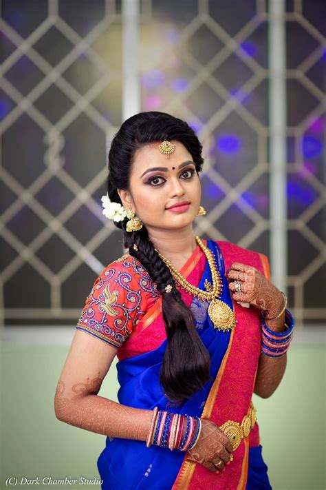 The braid is tight, neat and thick. South Indian Brides | Bridal Inspirations | South indian ...