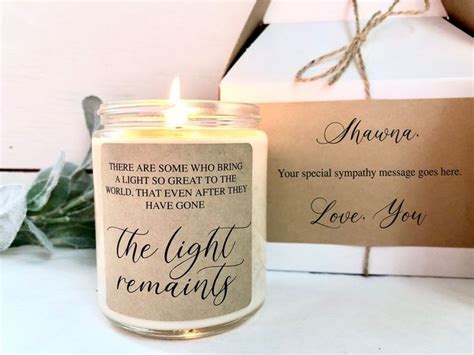 Memorial T Loss Of Loved One Candle Sympathy T The Light