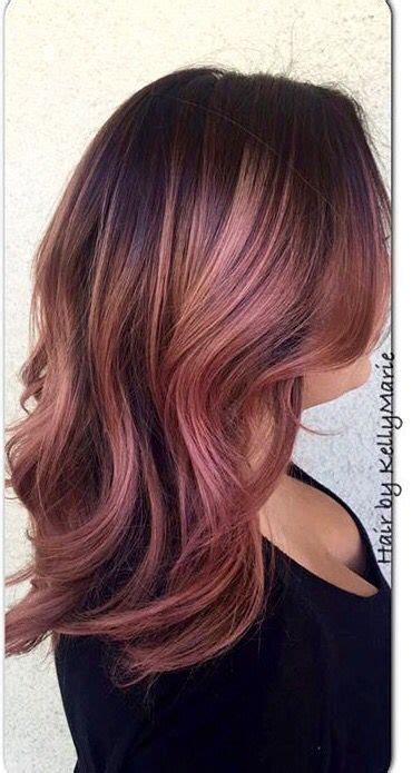 From metallic coppery highlights to blushing ombre fades. Stunning Rose Gold Hair Ideas!!! - The HairCut Web