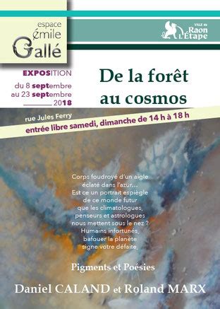 Poésies pigmentaires à l'Espace Emile Gallé de Raon-l'Etape