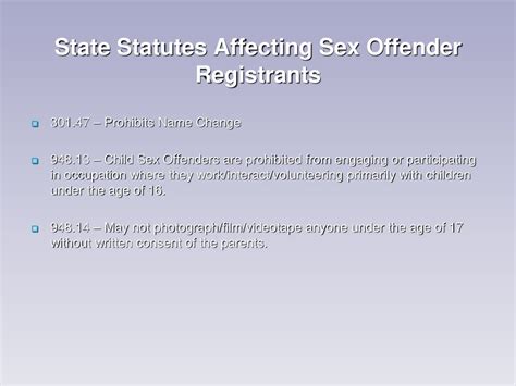Wi Department Of Corrections Sex Offender Registry Ppt Download