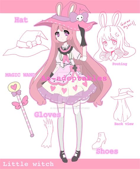 Little Bunny Witch Adoptable Closed By As Adoptables On Deviantart