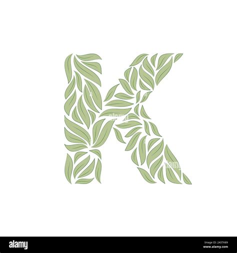 Ornamental Letter K On White Stock Vector Image And Art Alamy
