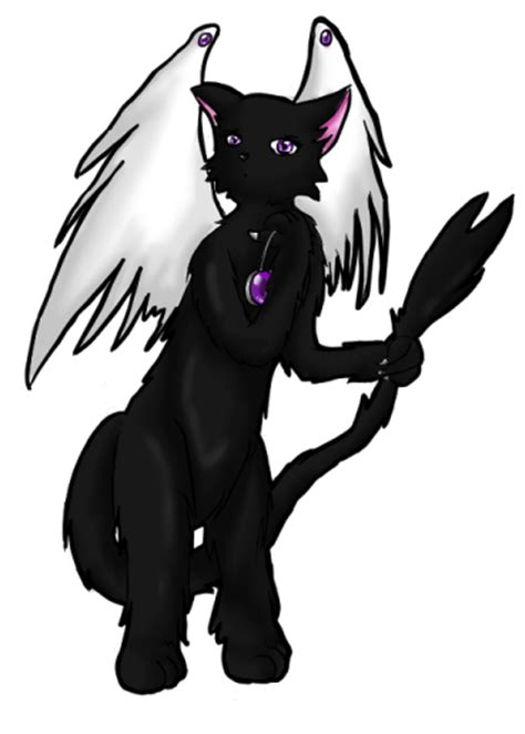 Black Cat With Wings By Meroschnitzl On Deviantart