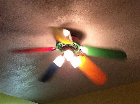 If you saw a rainbow, then you will. rainbow ceiling fan #decor | Fashion Fragile | Pinterest