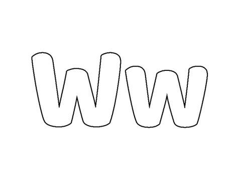 Dibujos para Colorear Letras Online | Letra w, Letras, Aprender las letras