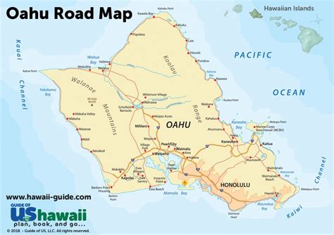 Printable Map Of Oahu Printable Blank World