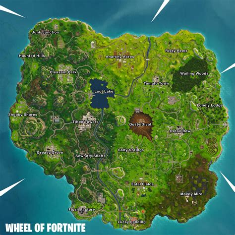 Fortnite Map Season 4 Wheel Of Fortnite