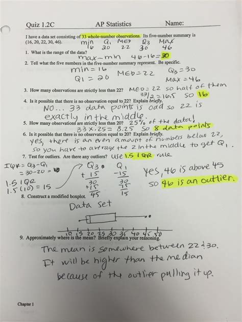 Proportions notes hw key answer : AP Statistics - Mrs. Shelton - Mott