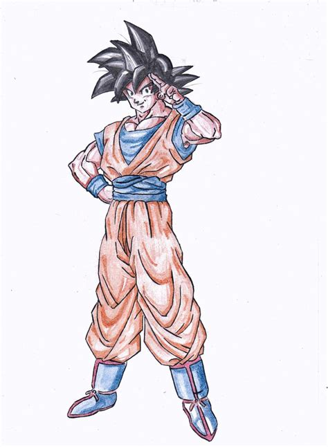 Kibitoindb Pencil Dragon Ball Z Goku Drawing Drawing Son Goku Ssj1
