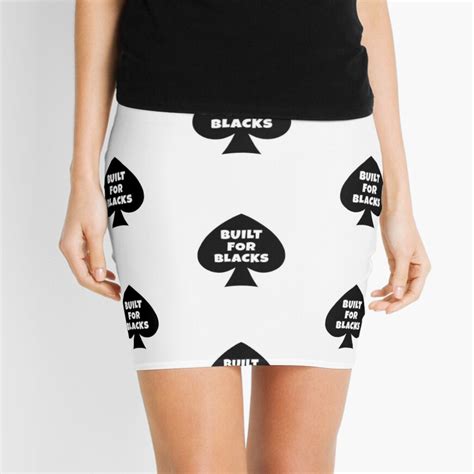 Queen Of Spades Built For Black Mini Skirt For Sale By Qcult Redbubble