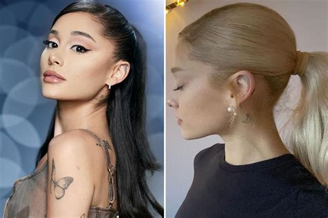 ariana grande debuts blonde hair and brows as part of her glinda transformation for wicked