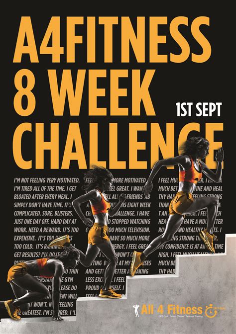 8 Week Challenge 26th Of January 2019 All 4 Fitness