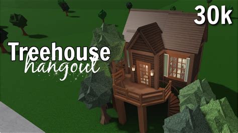 Treehouse Hangout Speedbuild 30k Roblox Bloxburg Youtube