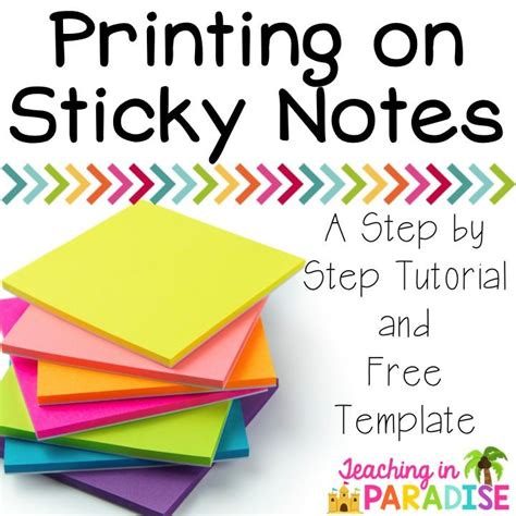 A Stack Of Colorful Sticky Notes With The Words Printing On Sticky