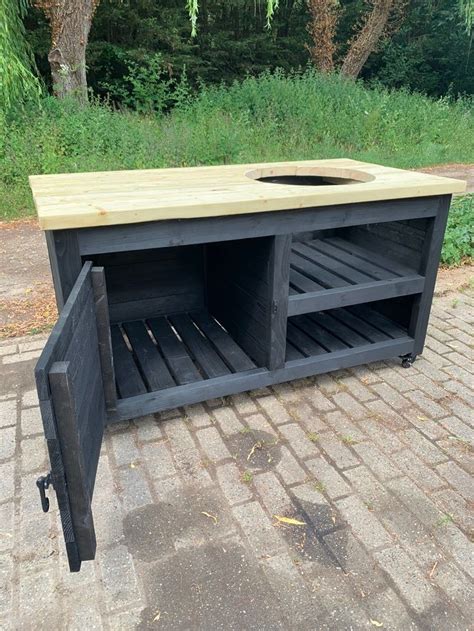 Kamado Bge Cut Out Bbq Table For Pizza Oven Egg Bbqs And Many More Etsy Uk Bbq Table