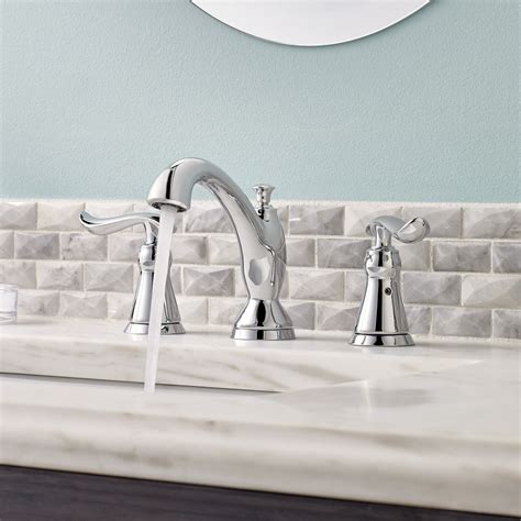 Best bathroom faucet reviews (updated list). Delta Linden Double Handle Widespread Bathroom Faucet ...