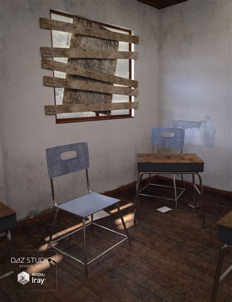 Rundown School Classroom For Daz Studio Iray 3d Models Imaginary3d