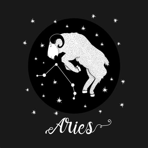 Aries Zodiac Sign Ram Constellation Aries Zodiac T Shirt Teepublic