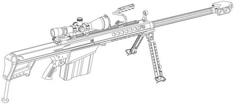 Badass Anime Sniper Rifle Drawings For A Blue Print