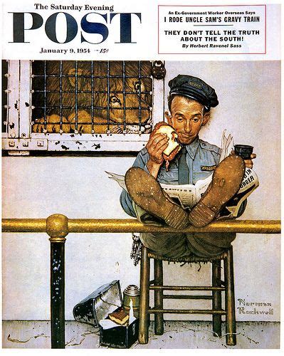 The Saturday Evening Post Lion And His Keeper January 9 1954 By