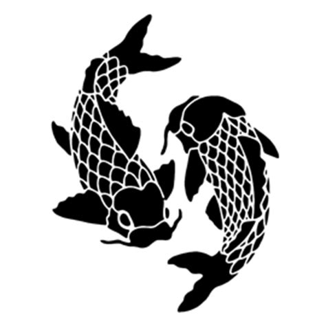 Koi Fish Stencil | Fish stencil, Animal stencil, Fish silhouette