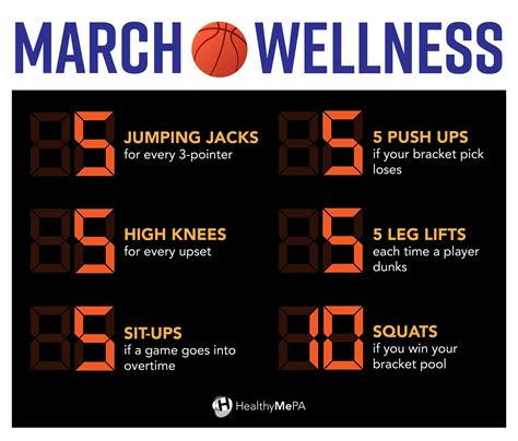 March Wellness Fitness Challenge Game Healthy Me Pa