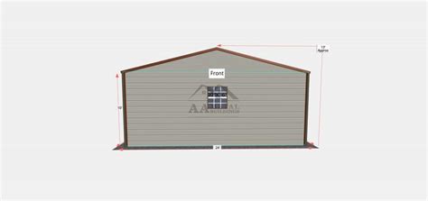 24x30 Two Car Steel Garage Strong Durable Garages With Endless