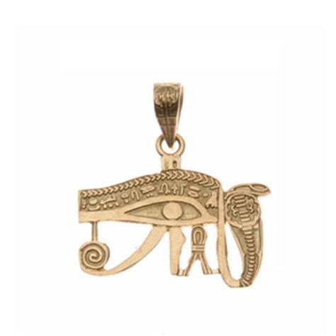 18k Gold Eye Of Horus Pendant Egyptian Jewelry Egypt7000