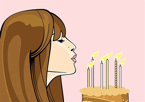 10 Woman Blowing Out Birthday Candles Stock Illustrations Royalty Free Vector Graphics And Clip