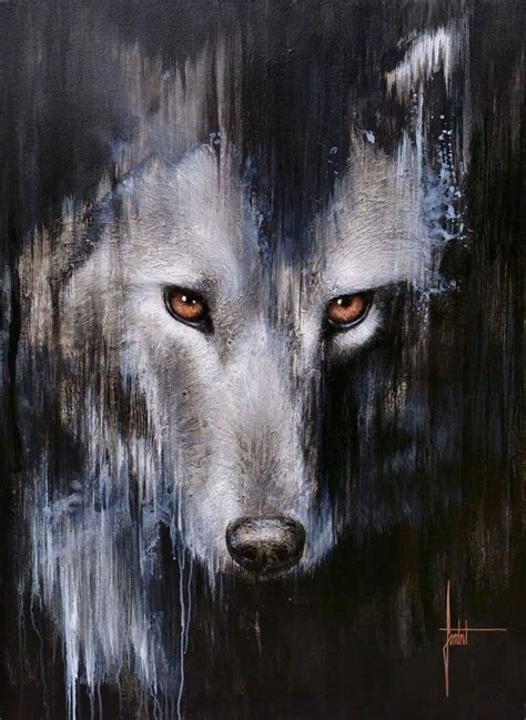 Pin De Valerie Bronson En Wolves Arte En Lienzo Pintura Perro