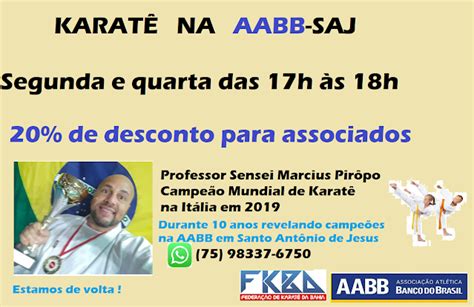 Saj Aulas De Karatê Para Crianças Na Aabb Associação Atlética Banco Do Brasil