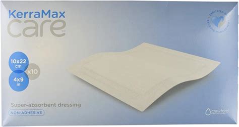 Kerramax Care Super Absorbent Dressing 4 Inches X 9 Inches Sterile